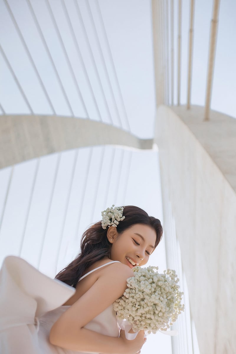 Boho Chic Floral Bridal Dress